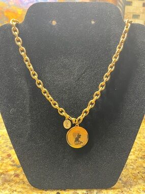 Gold Coin Pendant Chain Necklace - Women Jewelry